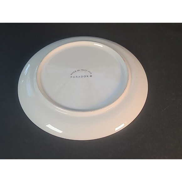 Vintage Paradox Set Of 4 Flower Dessert Plates/Salad 7" in diameter  BOHO- Italy - Picture 4 of 14